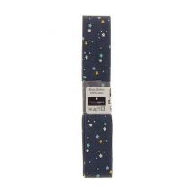 Biais En Coton Motif Etoiles 1,5m X 20mm - Passion Rubans Bleu Marine - Distrifil