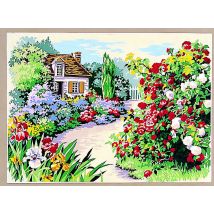 Canevas Antique Le Sentier Aux Roses 45x60cm - SEG