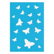 Pochoir Plastique Souple Réutilisable 18,5 X 14,5 Cm Fabrika Decoru Papillon 031 - FABRIKA DECORU