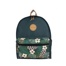 Sac À Dos M - Vert Avec Pochette À Fleurs - Zurich - 20l - Easyou - Easyou