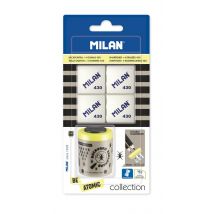 Blister 1 Taille-crayons Collection Série Spéciale Be Atomic + 4 Gommes À Effacer 430 - Milan