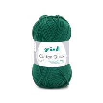 Fil À Tricoter Cotton Quick Uni - Gründl - Ppsc - Certifié Oeko-tex 169 Vert