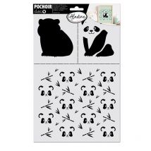 Pochoir De Décoration - Panda - Aladine