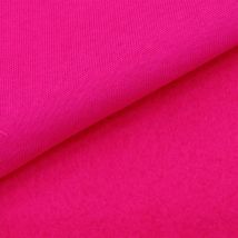 Tissu Molleton Sweat Uni Fushia Au Mètre - Craftine
