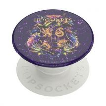 Popsockets Pop Grip Pour Smartphones Standard Design Hogwarts Floral Pailletés Blanc - Popsockets