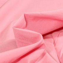 Tissu Viscose Stretch Uni Rose - Au Mètre - Craftine