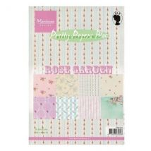 Bloc De 32 Papiers Scrapbooking 15 X 21 Cm Marianne Design Rose Garden - Find It