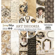 12 Papiers Imprimés Scrapbooking 30 X 30 Cm Scrapboys Art Decoria - Scrapboys