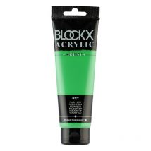 Peinture Acrylique - Vert Fluo - 627 - Blockx Artist - Qualité Beaux-arts - Tube 120ml - Color Block