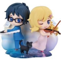 Your Lie In April - Pack 2 Mini Figurines Qset Kaori Miyazono & Kosei Arima 9 Cm - Good Smile Company