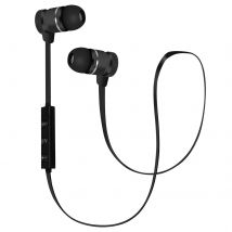 Écouteurs Intra-auriculaires Bluetooth Magnétiques Télécommande Et Micro Noir - Avizar