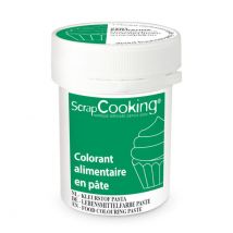 Colorant Alimentaire En Pâte Vert Émeraude 20g - Scrapcooking