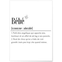 Affiche Définition Bébé 2 | A3 : 29,7x42cm - L'afficherie
