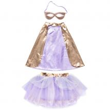 Déguisement Super-héroine Tutu Rose Gold/lila - Taille 4-6 Ans - Annikids