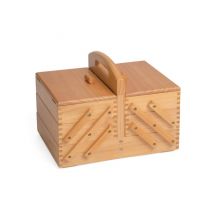 Travailleuse En Bois À 3 Niveaux - 23x31x25.2 Cm - Distrifil Marron
