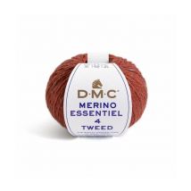 Pelote De Laine Merino Essentiel 4 Tweed - Dmc 907 Orange - Dmc
