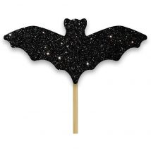 12 Pics Chauve-souris - Noir Pailleté - Creative Party
