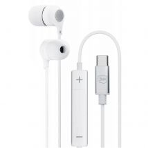 3mk Écouteurs Filaires Usb C Microphone Kit Mains Libres Blanc