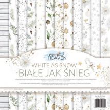 12 Papiers Scrapbooking 30 X 30 Cm Heaven White As Snow - Galeria papieru