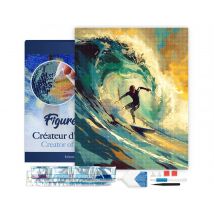 Diamond Painting Broderie Diamant Figured’art 40x50cm Toile Tendue Sur Châssis En Bois - Diamants Carrés - Surfeuse Professionnelle - Figured'Art