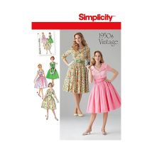 Patron Simplicity 1459 Robe Vintage Taille N°fr 44-52