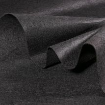 Tissu Feutrine 90 Cm Noir - Au Mètre - Craftine