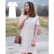 Patron Robe T-shirt - Tiana- Taille 34 À 48 - Majam