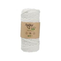 Corde De Coton Recyclé Macramé Anchor Crafty Fine - 250gr - Anchor 1131 Neige