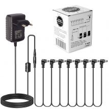 Caline Cp07b – Pack D'Alimentation 9v (1a) Avec Guirlande 8 Sorties
