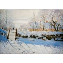 Puzzle 1000 Pièces - Claude Monet - The Magpie, 1869 - Bluebird Puzzle