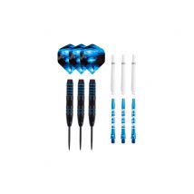 Jeu De 3 Fléchettes Pro Cyclone Pointe Acier - 22gr - Coloris Bleu - 1001jouets