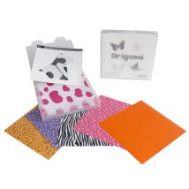 Papier Origami Boite De 100 Feuilles + 10 Fiches - Oz International