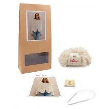 Kit Tricot Gilet Sans Manches Tosca Ecru 34/36 - Phildar