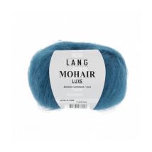 Pelote De Mohair Et Soie À Tricoter Mohair Luxe - 25 Gr -lang Yarns 188 Bleu