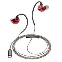 Borofone Écouteurs Sport Usb-c Extra Bass Rouge