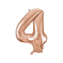 Ballon Géant Chiffre 4 Rose Gold (86 Cm) - Annikids