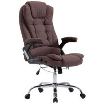 Chaise De Bureau Tissu Thor Brun - Ovegna