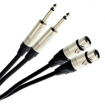 Câble Bretelle Xlr Femelle 3b - Jack Mâle Mono 0.60m Elite Plugger
