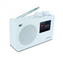Radio Numérique Dab+ Et Fm Rds Avec Écran Couleur - Blanc - Metronic