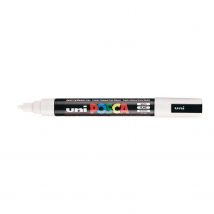 Lot De 6 Marqueurs Pointe Conique Moyenne Posca Pc5m 1,8 - 2,5mm Blanc Posca - Posca