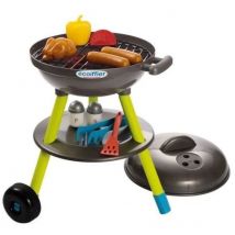 Jouets - Barbecue Charbon + 16 Accessoires - Outillage De Jardin Pour Enfants - Fabriqué En France