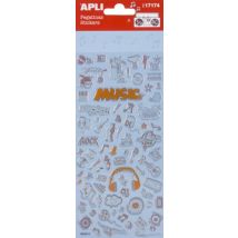 P.1f Stickers Musique - Apli