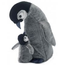 Peluche Maman Pingouin Avec Son Bebe 30 Cm - Wwf - 15189 - WWF