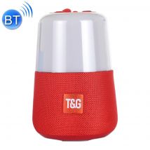 Enceinte Bluetooth Portable Sans Fil Led Hifi Micro Sd Usb Aux Fm Noir Rouge Yonis - Yonis