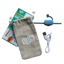Pack Essentiel : Lizia Bleu + Câble + Pochette Lin