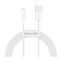 Baseus Câble De Charge Et Transfert Usb-lightning Rapide 2,4a 2m Rapide Blanc