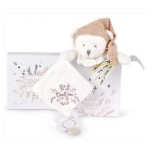 Doudou 25 Ans - Ours Rose Pantin Attache Sucette - Doudou et Compagnie