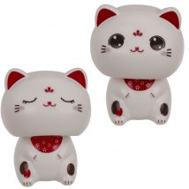 Figurine Solaire Chat Porte-bonheur Modèle Aléatoire 5,5 Cm - OUT OF THE BLUE