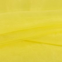 Tissu Tulle Souple Grande Largeur Uni Jaune - Au Mètre - Craftine
