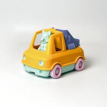 Camion De Pompier Multicolore - En Plastique Recyclé & Made In France - Jaune - LE JOUET SIMPLE